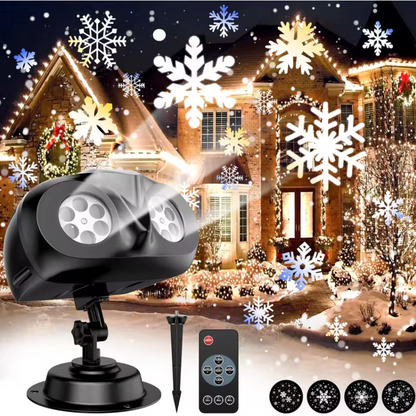LED Snowflake Projector Light