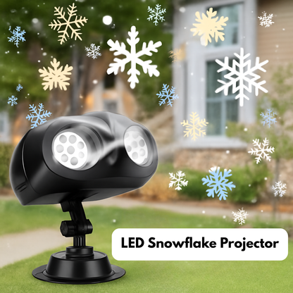 LED Snowflake Projector Light